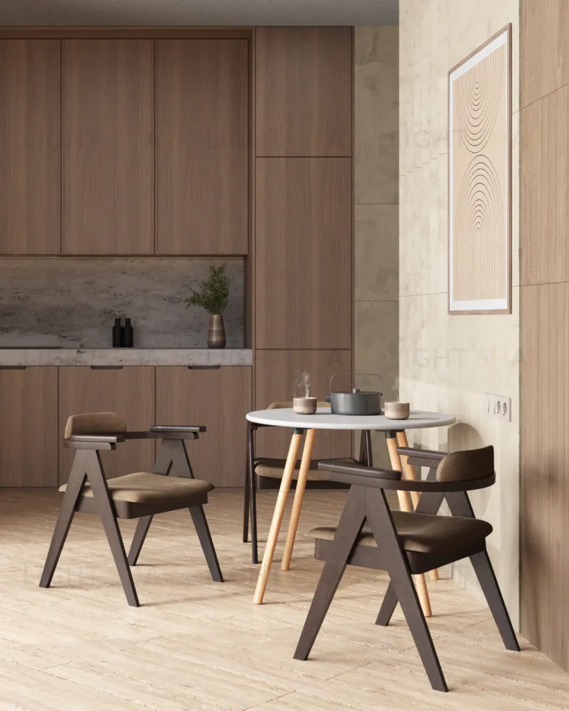 Стул обеденный OLAV кофейный 2 шт. УТ000002042