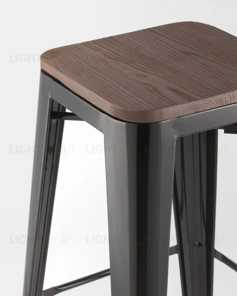 Стул барный TOLIX WOOD черный глянцевый УТ000001194