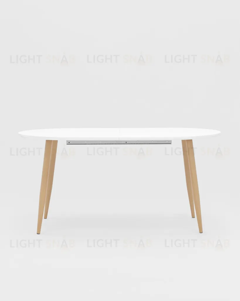 Стол обеденный Берген раскладной 160-190-220*90 белый УТ000003492