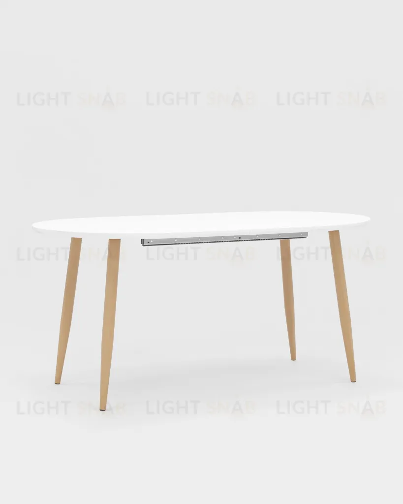 Стол обеденный Берген раскладной 160-190-220*90 белый УТ000003492