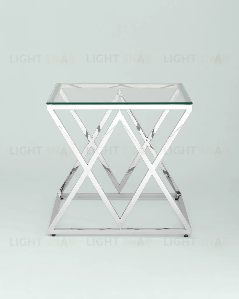 Журнальный стол 55*55 ИНСИГНИЯ серебро УТ000001506