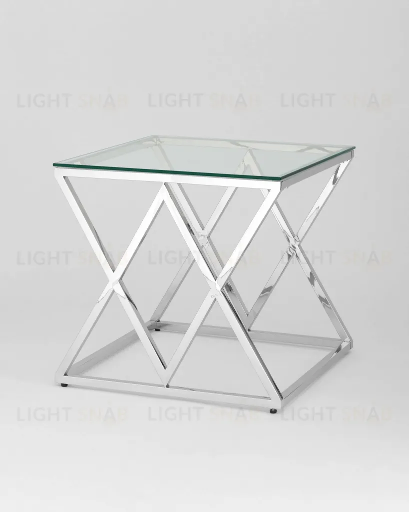 Журнальный стол 55*55 ИНСИГНИЯ серебро УТ000001506