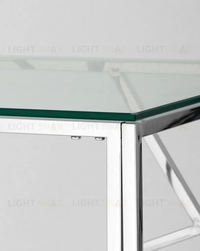 Журнальный столик 55*55 АРТ ДЕКО серебро УТ000001507