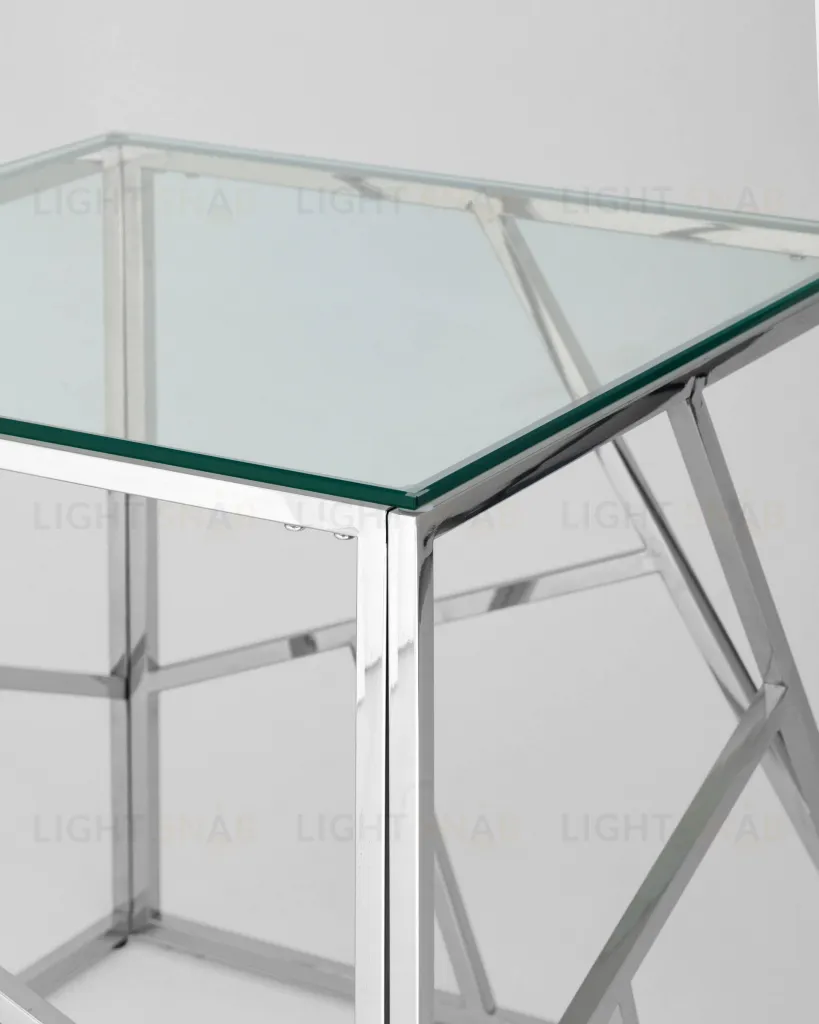 Журнальный столик 55*55 АРТ ДЕКО серебро УТ000001507