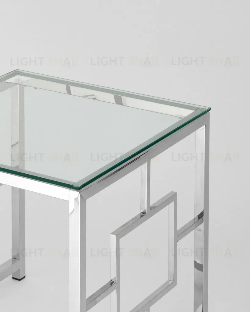 Журнальный столик 55*55 БРУКЛИН серебро УТ000001492