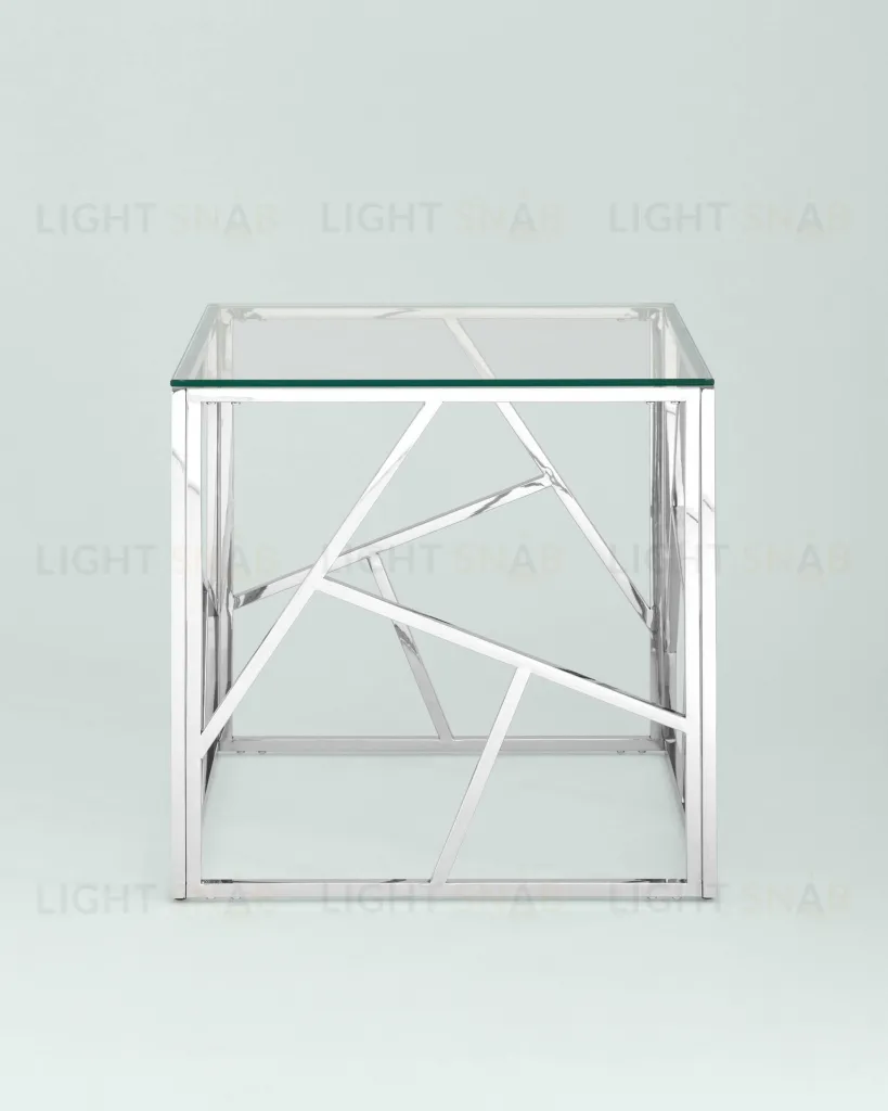 Журнальный столик 55*55 АРТ ДЕКО серебро УТ000001507