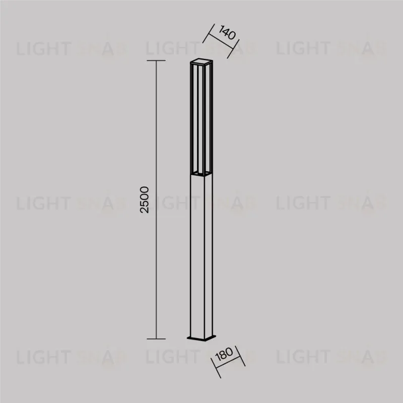 Садово-парковый светильник Maytoni O480FL-L25B3K 