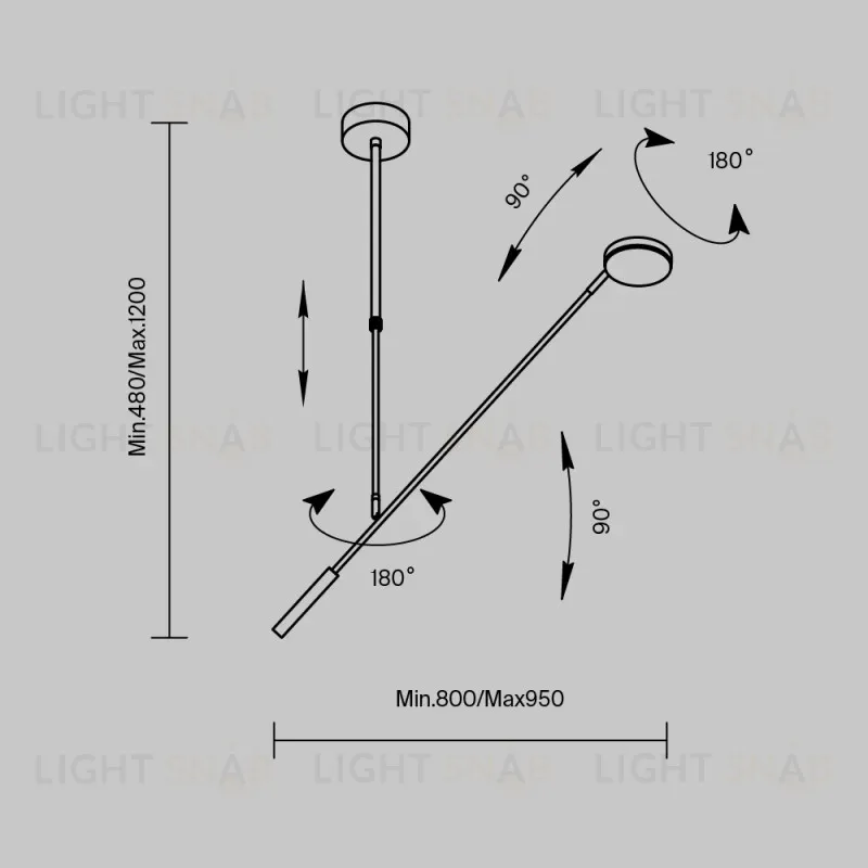 Подвесной светильник Maytoni MOD070CL-L8W3K 
