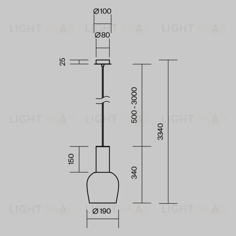 Подвесной светильник Maytoni MOD414PL-L7G3K 