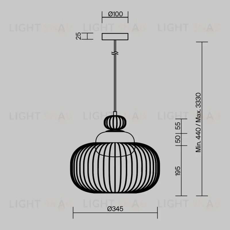 Подвесной светильник Maytoni MOD376PL-01G 
