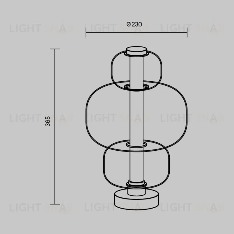 Настольная лампа Maytoni MOD364TL-L15B3K 
