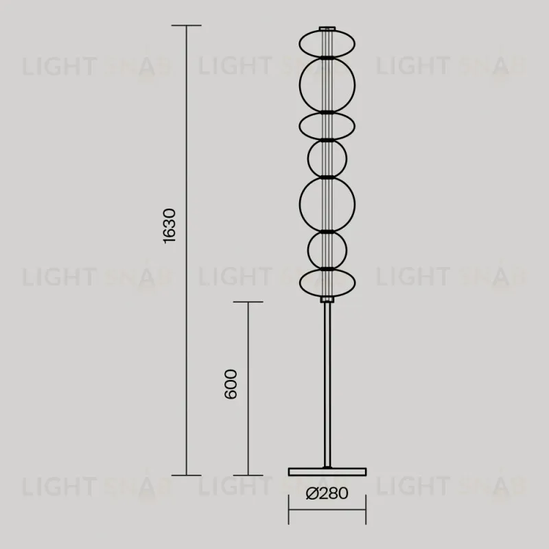 Торшер Maytoni MOD307FL-L40B3K 