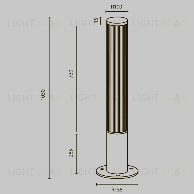 Садово-парковый светильник Maytoni O467FL-L50B3K 