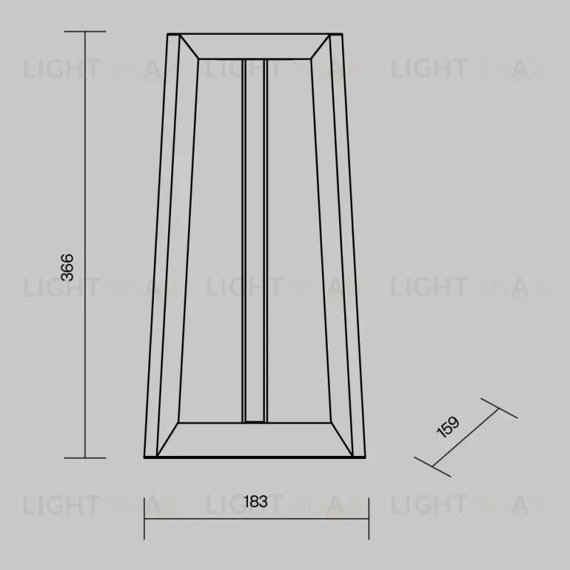 Садово-парковый светильник Maytoni O466FL-L12B3K 
