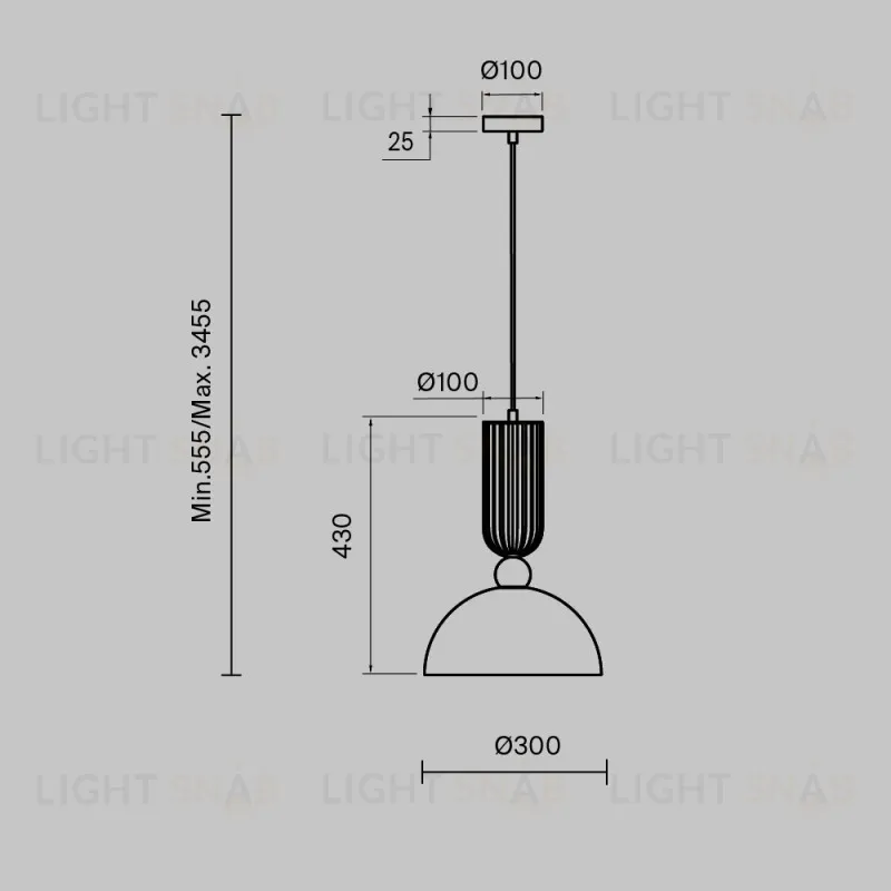 Подвесной светильник Maytoni MOD302PL-01CG1 MOD302PL-01CG1