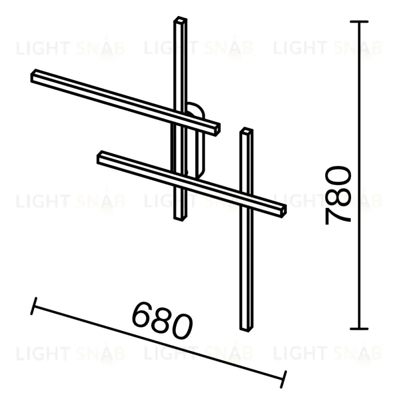 Бра Maytoni MOD248WL-L24BK MOD248WL-L24BK