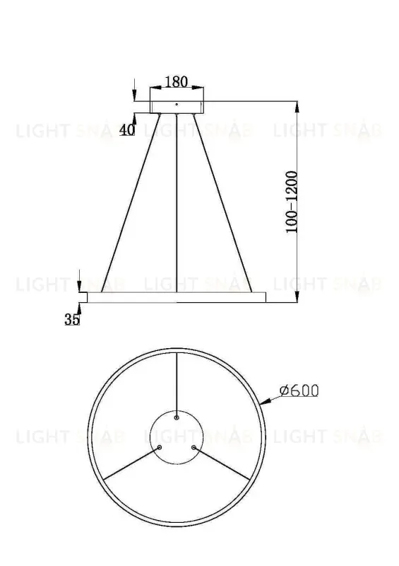 Подвесной светильник Maytoni MOD058PL-L32BK MOD058PL-L32BK