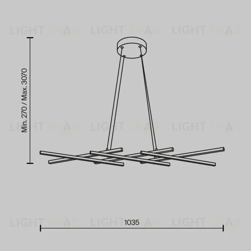 Подвесная люстра Maytoni MOD244PL-L50BSK MOD244PL-L50BSK