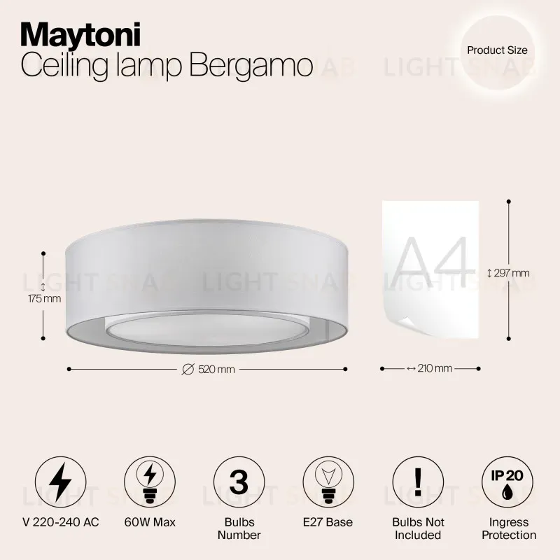 Накладной светильник Maytoni MOD617CL-04GR MOD617CL-04GR