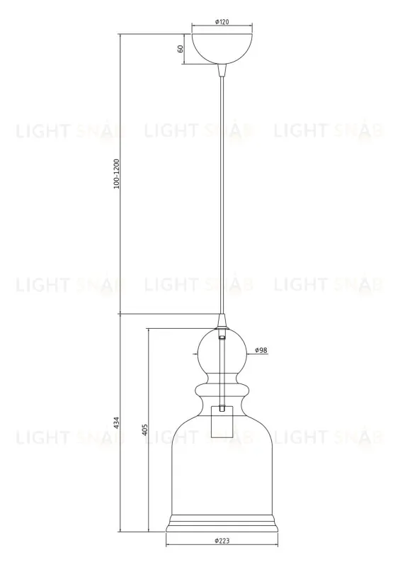 Подвесной светильник Maytoni P035PL-01CH P035PL-01CH