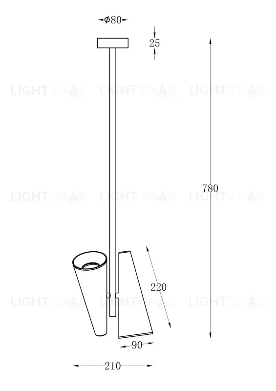 Подвесная люстра Maytoni MOD095PL-02BS MOD095PL-02BS