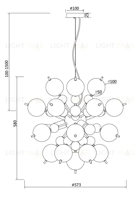 Подвесная люстра Maytoni MOD133PL-06CH MOD133PL-06CH