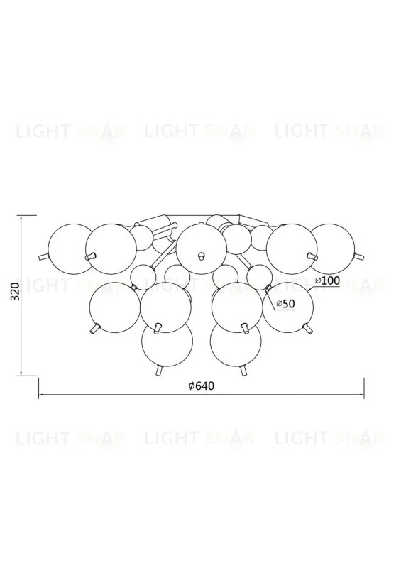 Накладная люстра Maytoni MOD133CL-04CH MOD133CL-04CH