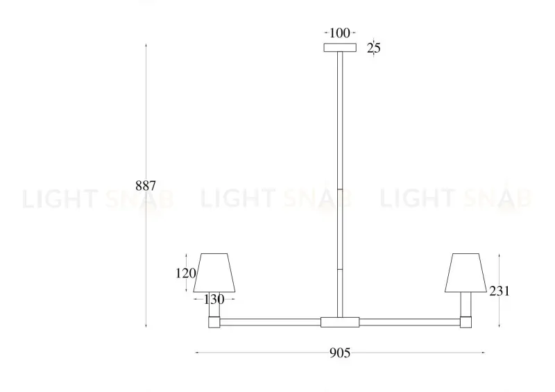 Люстра на штанге Maytoni MOD104PL-09B MOD104PL-09B