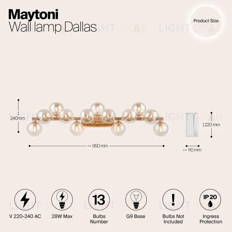 Бра Maytoni MOD547WL-13G MOD547WL-13G