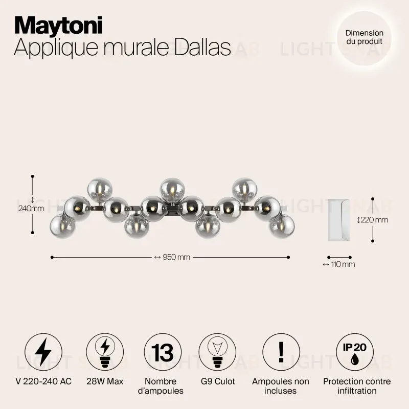 Бра Maytoni MOD547WL-13CH MOD547WL-13CH