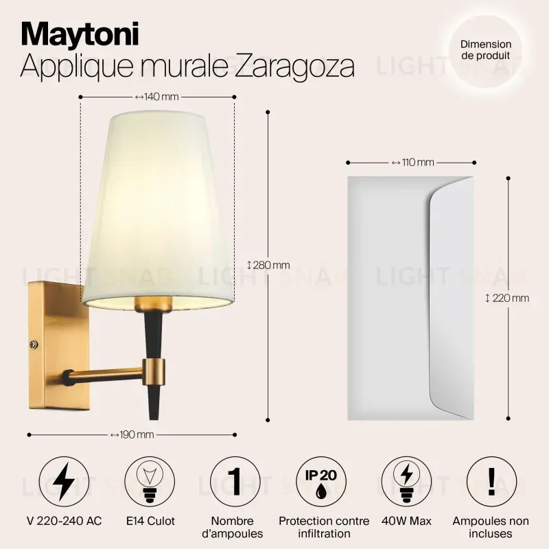 Бра Maytoni H001WL-01BS H001WL-01BS