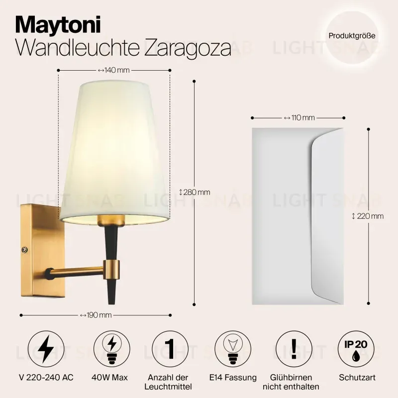 Бра Maytoni H001WL-01BS H001WL-01BS