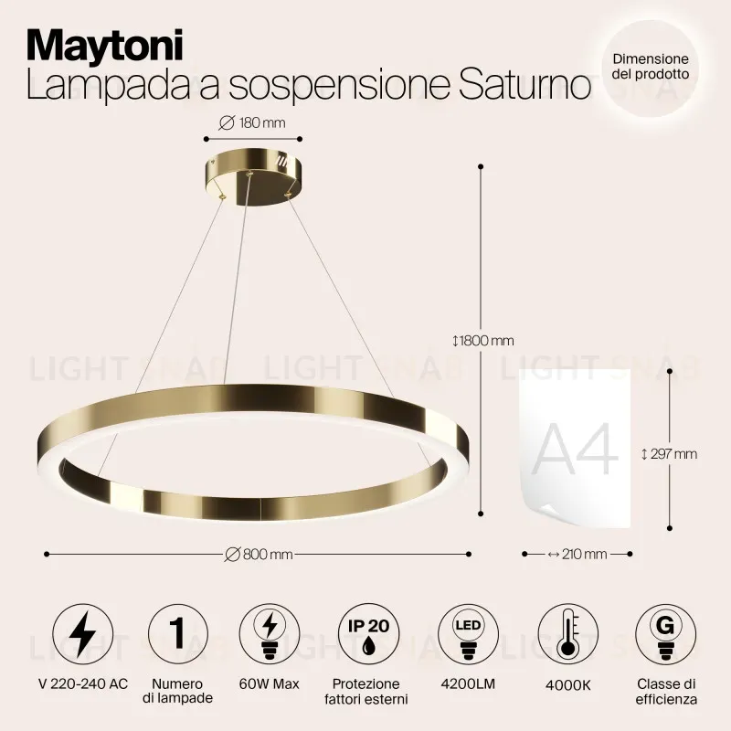 Подвесной светильник Maytoni MOD415PL-L60BS4K MOD415PL-L60BS4K
