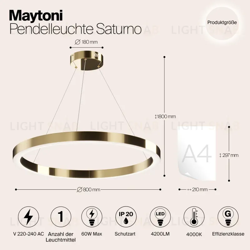 Подвесной светильник Maytoni MOD415PL-L60BS4K MOD415PL-L60BS4K