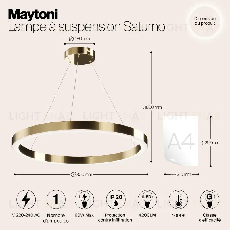 Подвесной светильник Maytoni MOD415PL-L60BS4K MOD415PL-L60BS4K