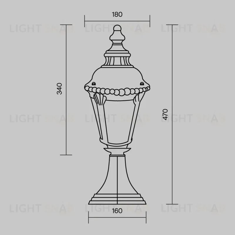 Садово-парковый светильник Maytoni O029FL-01BZ O029FL-01BZ