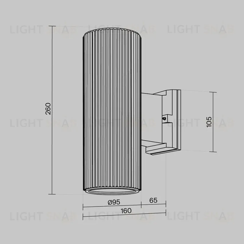 Светильник настенный Maytoni O419WL-02B O419WL-02B