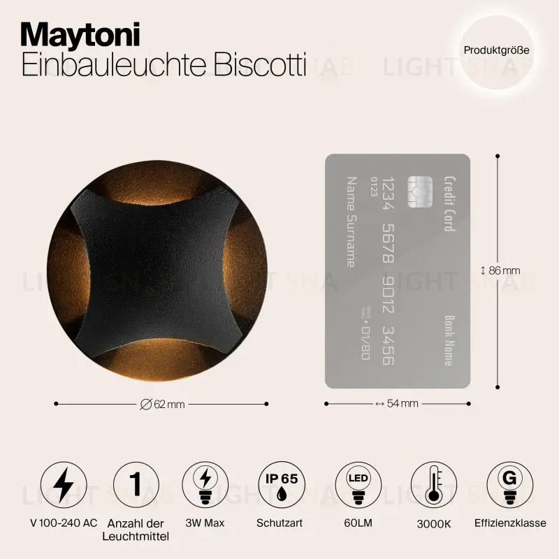 Светильник для ступеней Maytoni O036-L3B3K O036-L3B3K
