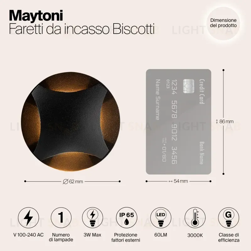 Светильник для ступеней Maytoni O036-L3B3K O036-L3B3K