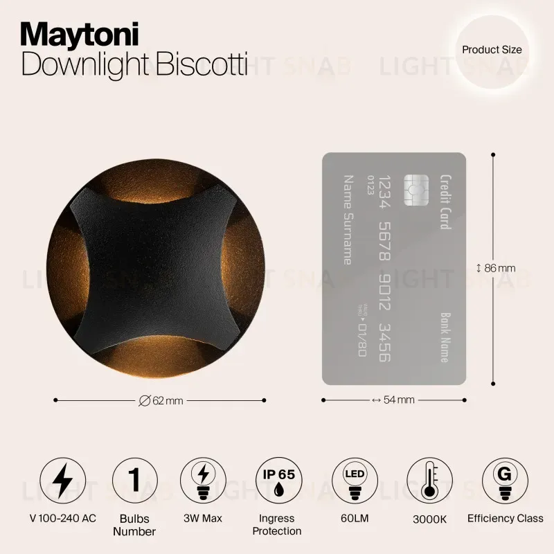 Светильник для ступеней Maytoni O036-L3B3K O036-L3B3K
