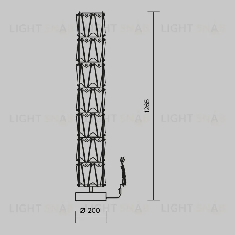 Торшер Maytoni MOD043FL-08G MOD043FL-08G