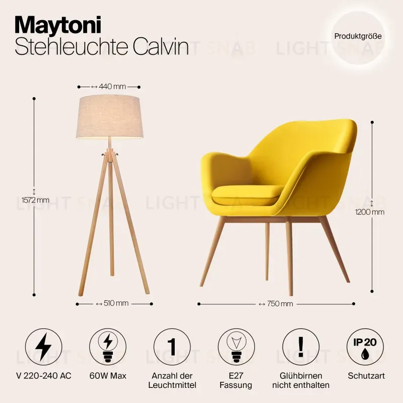 Торшер Maytoni Z177-FL-01-BR Z177-FL-01-BR