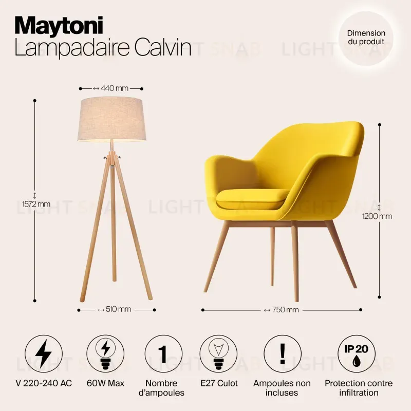 Торшер Maytoni Z177-FL-01-BR Z177-FL-01-BR