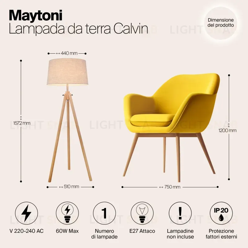 Торшер Maytoni Z177-FL-01-BR Z177-FL-01-BR