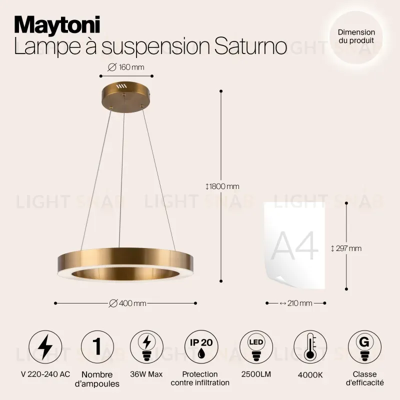 Подвесной светильник Maytoni MOD415PL-L36BS4K MOD415PL-L36BS4K