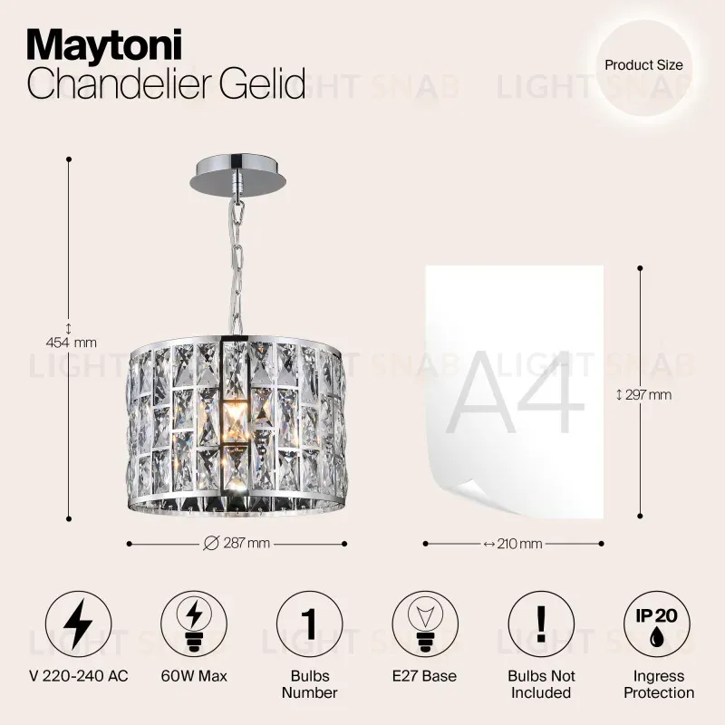 Подвесная люстра Maytoni MOD184-PL-01-CH MOD184-PL-01-CH