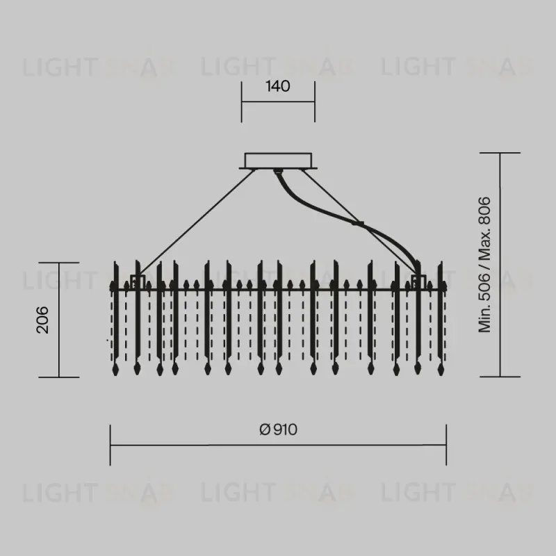 Подвесная люстра Maytoni MOD036PL-18N MOD036PL-18N