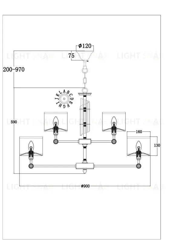 Подвесная люстра Maytoni MOD088PL-15BS MOD088PL-15BS