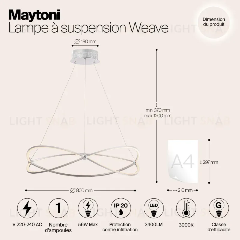 Подвесная люстра Maytoni MOD062PL-L56CH3K MOD062PL-L56CH3K