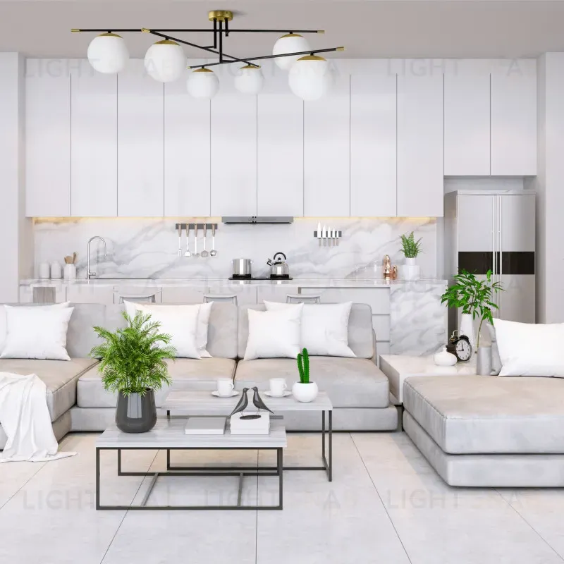 Люстра на штанге Maytoni MOD048CL-06G MOD048CL-06G